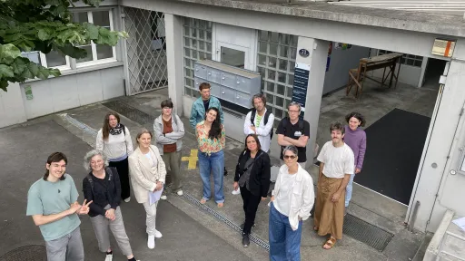 Gruppenfoto von oben